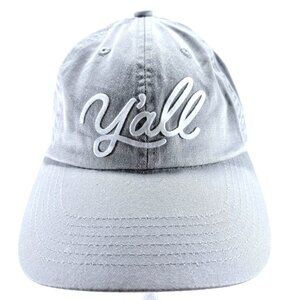 Frankie Jean Y'All Cursive Textured Lettering‎ Strapback Buckle  Baseball Hat